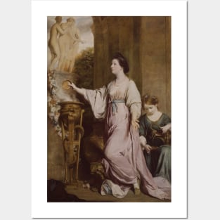 Lady Sarah Bunbury Sacrificing to the Graces by Joshua Reynolds Posters and Art